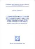 Le immunità costituzionali nell'ordinamento italiano e nel diritto comparato