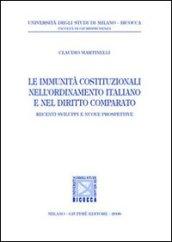 Le immunità costituzionali nell'ordinamento italiano e nel diritto comparato