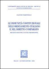 Le immunità costituzionali nell'ordinamento italiano e nel diritto comparato