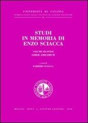 Studi in memoria di Enzo Sciacca. 2.Liber amicorum