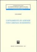 L'avviamento in aziende con carenza di reddito