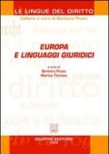 Europa e linguaggi giuridici