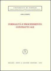 Formalità e procedimento contrattuale