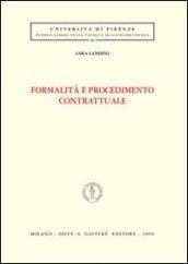 Formalità e procedimento contrattuale