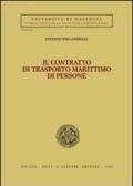 Il contratto di trasporto marittimo di persone