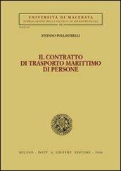 Il contratto di trasporto marittimo di persone