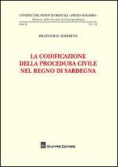 La codificazione della procedura civile nel Regno di Sardegna