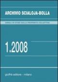 Archivio Scialoja-Bolla (2008). 1.
