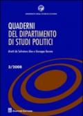 Quaderni del dipartimento di studi politici (2008). 3.