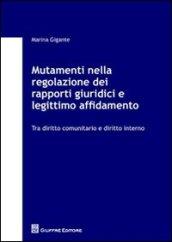 Mutamenti nella regolazione dei rapporti giuridici e legittimo affidamento