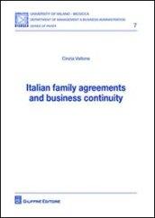 Italian family agreements and business continuity