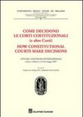 Come decidono le Corti Costituzionali (e altre Corti)-Atti del Convegno internazionale (Milano, 25-26 maggio 1977)