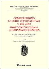 Come decidono le Corti Costituzionali (e altre Corti)-Atti del Convegno internazionale (Milano, 25-26 maggio 1977)