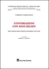 Conversazioni con Hans Kelsen. Documenti dell'esilio ginevrino 1933-1940