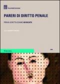 Pareri di diritto penale 2008. Prova scritta esame avvocato