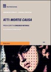 Atti mortis causa. Prova scritta concorso notarile