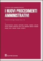 I nuovi procedimenti amministrativi