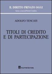 Titoli di credito e di partecipazione