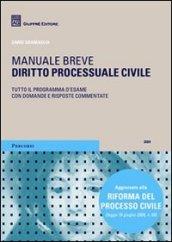 Diritto processuale civile. Manuale breve