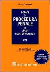 Codice di procedura penale e leggi complementari