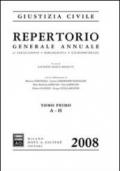 Repertorio generale annuale di legislazione, bibliografia, giurisprudenza 2008