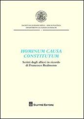 Hominum causa constitutum. Scritti degli allievi in ricordo di Francesco Realmonte