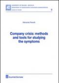 Company crisis. Methods and tools for studying the symptoms