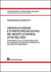 Cessione di aziende e di partecipazioni sociali nel reddito di impresa ai fini dell'Ires