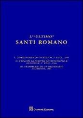 L'«ultimo» Santi Romano