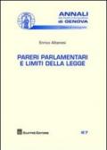 Pareri parlamentari e limiti della legge