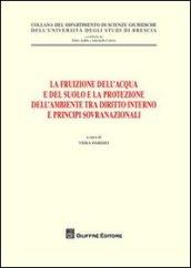 La fruizione dell'acqua e del suolo e la protezione dell'ambiente tra diritto interno e principi sovranazionali