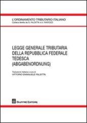 Legge generale tributaria della Repubblica Federale Tedesca (adgabenordnung)