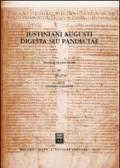 Iustiniani Augusti digesta seu Pandectae. Digesti o Pandette dell'imperatore Giustiniano. 4.20-27
