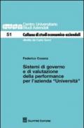 Sistemi di governo e di valutazione della performance per l'azienda «Università»