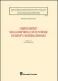 Orientamenti della dottrina statunitense di diritto internazionale