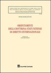 Orientamenti della dottrina statunitense di diritto internazionale