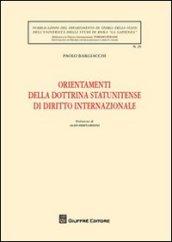 Orientamenti della dottrina statunitense di diritto internazionale