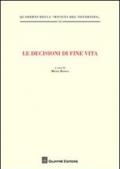 Le decisioni di fine vita