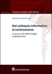 Dal colloquio informativo al controesame. La prova orale dalle indagini al dibattimento