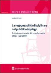 La responsabilità disciplinare nel pubblico impiego