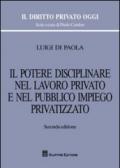 Il potere disciplinare nel lavoro privato e nel pubblico impiego privatizzato