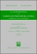 La giurisprudenza sul codice di procedura civile. Coordinata con la dottrina. Aggiornamento 2006-2010: 1\3