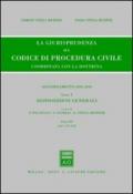 La giurisprudenza sul codice di procedura civile. Coordinata con la dottrina. Aggiornamento 2006-2010: 1\3