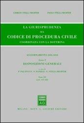 La giurisprudenza sul codice di procedura civile. Coordinata con la dottrina. Aggiornamento 2006-2010: 1\3