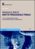 Diritto processuale penale. Manuale breve. Tutto il programma d'esame con domande e risposte commentate