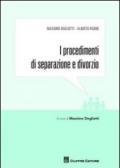 I procedimenti di separazione e divorzio