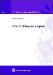 Orario di lavoro e riposi