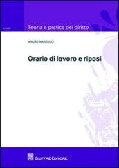 Orario di lavoro e riposi