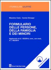 Formulario delle persone, della famiglia e dei minori. Con CD-ROM