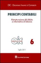 Principi contabili. Ristrutturazione del debito e informativa di bilancio